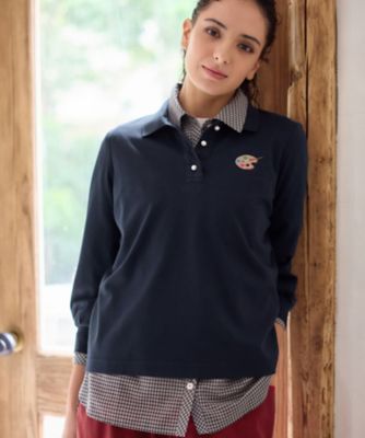 ＜CARA O CRUZ (Women)＞パレット刺繍ポロシャツ