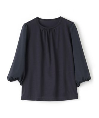 ＜CARA O CRUZ (Women)＞切替ボリュームスリーブカットソー