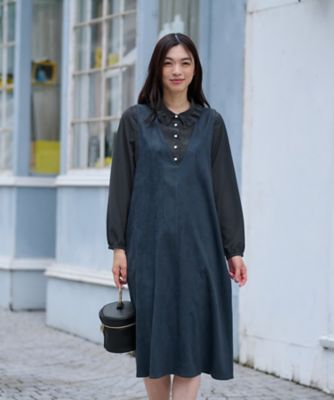 ＜CARA O CRUZ (Women)＞スエードジャンパースカート【３５ｔｈ】