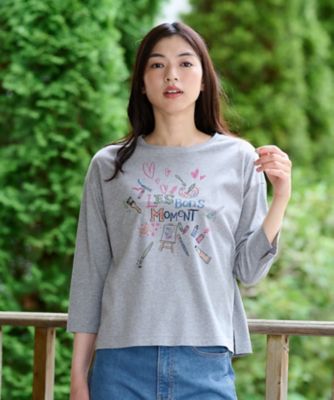 アートプリントTシャツ | CARA O CRUZ (Women)/キャラ・オ・クルス