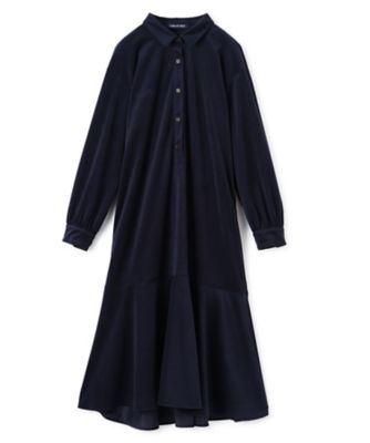 CARA O CRUZ (Women)/キャラ・オ・クルス フレアワンピース 38ネービーブルー ワンピース・ドレス【三越伊勢丹/公式】