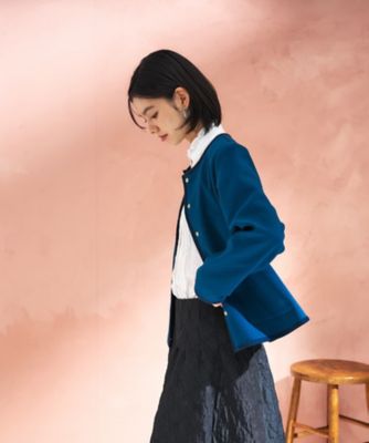 襟取り外し可 ステンカラージャケット | CARA O CRUZ (Women)/キャラ 
