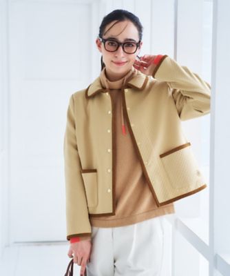 ＜CARA O CRUZ (Women)＞ステンカラーキルティングジャケット