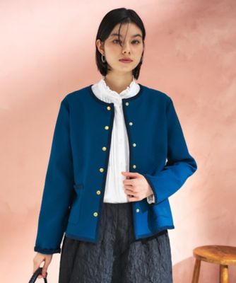 襟取り外し可 ステンカラージャケット | CARA O CRUZ (Women)/キャラ