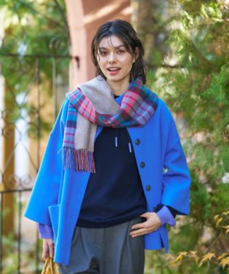 スタンドカラーニットジャケット【ANNE CLAIRE】【35th