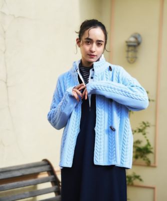 ケーブル編みニットジャケット【MUSETTI】 | CARA O CRUZ