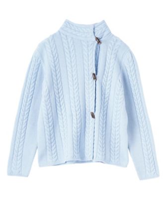 CARA O CRUZ (Women)/キャラ・オ・クルス ケーブル編みニットジャケット 32サックス トップス【三越伊勢丹/公式】