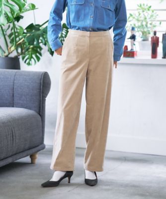 CARA O CRUZ (Women)/キャラ・オ・クルス コーデュロイパンツ【CoC by CARA O CRUZ】82ベージュ パンツ・ズボン【三越伊勢丹/公式】