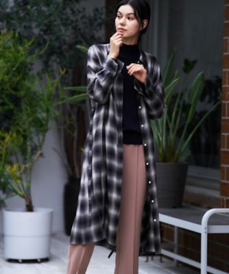 洗える チェックシャツワンピース【CoC by CARA O CRUZ