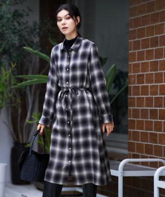 洗える チェックシャツワンピース【CoC by CARA O CRUZ