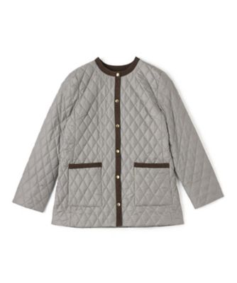 CARA O CRUZ (Women)/キャラ・オ・クルス キルティングジャケット【CoC by CARA O CRUZ】95グレー コート・ジャケット【三越伊勢丹/公式】