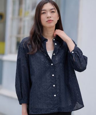 アイレット刺繍ブラウス | CARA O CRUZ (Women)/キャラ・オ