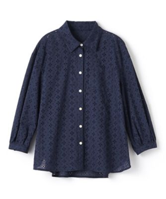 ＜CARA O CRUZ (Women)＞アイレット刺繍ブラウス