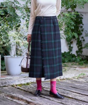 D&G チェック柄 プリーツラップスカート 35%OFF】プリーツラップスカート(チェック柄) | VOLCAN&APHRODITE