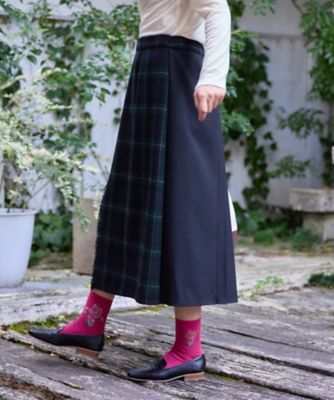 4WAY チェック柄ラップスカート | CARA O CRUZ (Women)/キャラ・オ