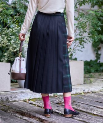 4WAY チェック柄ラップスカート | CARA O CRUZ (Women)/キャラ・オ