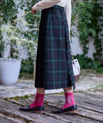 4WAY チェック柄ラップスカート | CARA O CRUZ (Women)/キャラ・オ