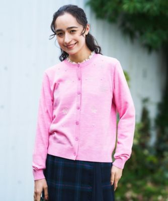 質感のいい】雪柄ニットカーディガン【ZEGNA BARUFFA