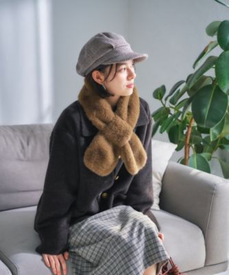 知的に暖かく】ステンカラーショートコート | CARA O CRUZ (Women