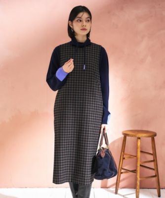 チェック柄ジャンパースカート | CARA O CRUZ (Women)/キャラ・オ