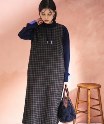 チェック柄ジャンパースカート | CARA O CRUZ (Women)/キャラ・オ