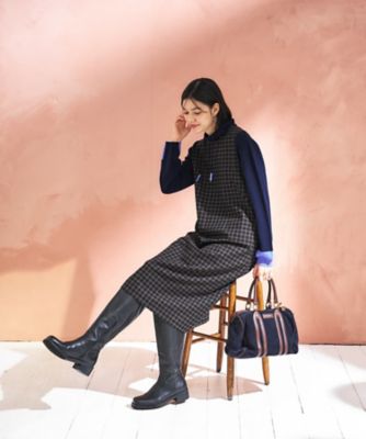 チェック柄ジャンパースカート | CARA O CRUZ (Women)/キャラ・オ