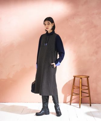 チェック柄ジャンパースカート | CARA O CRUZ (Women)/キャラ・オ