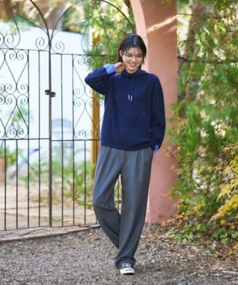 洗える あったか 裏起毛ワイドパンツ | CARA O CRUZ (Women)/キャラ