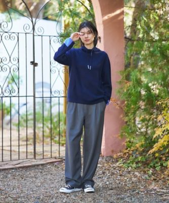 ＜CARA O CRUZ (Women)＞洗える　あったか　裏起毛ワイドパンツ