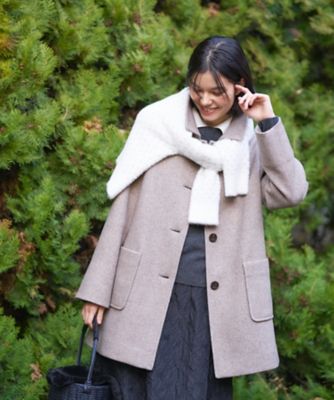 UNDECORATED オリーブ色 ステンカラーコート レディース ステンカラーコート（条件：グリーン系、新入荷