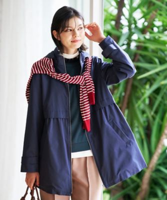 CARA O CRUZ (Women)/キャラ・オ・クルス フーデッドコート【CoC by CARA O CRUZ】39ネービーブルー アウター【三越伊勢丹/公式】