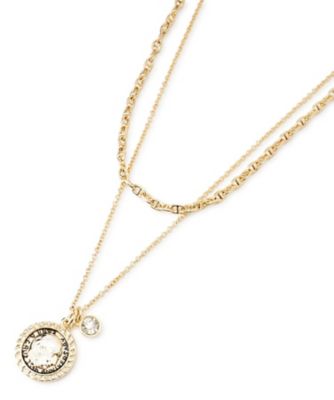 ＜CARA O CRUZ (Women)＞２連チェーンネックレス