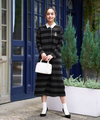 ポロシャツボーダーワンピース | CARA O CRUZ (Women)/キャラ・オ