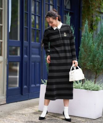 ポロシャツボーダーワンピース | CARA O CRUZ (Women)/キャラ・オ