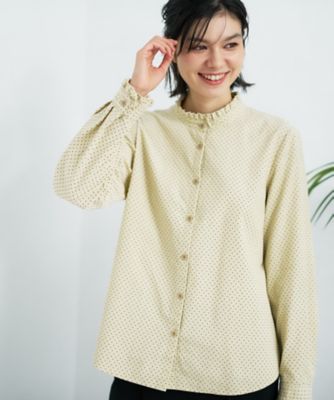 フリルカラードットブラウス【ＣｏＣ　ｂｙ　ＣＡＲＡ　Ｏ　ＣＲＵＺ】
