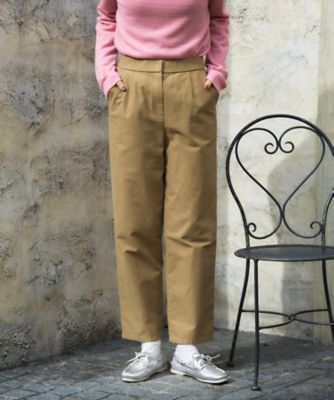 ＜CARA O CRUZ (Women)＞洗える　ワイドテーパードパンツ【ＣｏＣ　ｂｙ　ＣＡＲＡ　Ｏ　ＣＲＵＺ】