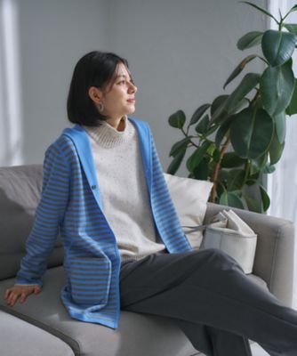 ＜CARA O CRUZ (Women)＞【リバーシブル　旅に便利】フーデッドカーディガン【ＣｏＣ　ｂｙ　ＣＡＲＡ　Ｏ　ＣＲＵＺ】