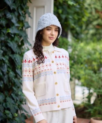 ノルディック柄カーディガン | CARA O CRUZ (Women)/キャラ・オ