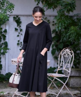 極美品✨定価１.７万❤️　麻　緑　2WAYテレデランリネンVネックワンピース◆ セール】 〈手洗い可能〉2WAYテレデランリネンVネックワンピース