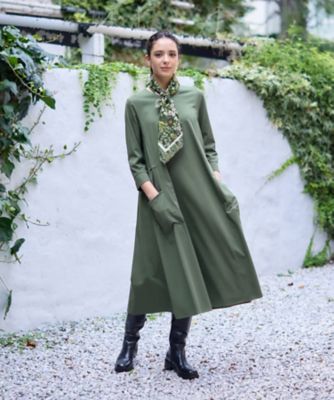 洗える Vネックワンピース | CARA O CRUZ (Women)/キャラ・オ・クルス