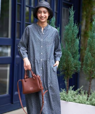 小花柄インディゴデニムのワンピース | CARA O CRUZ (Women