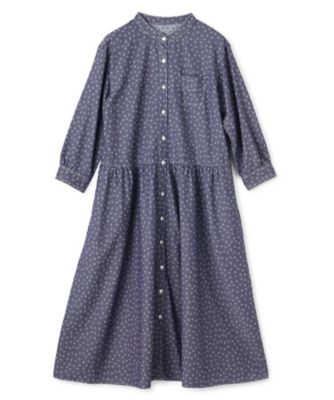 kabacoさま ワンピース 7分袖ギャザーワンピース | MUSUBI