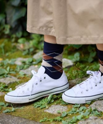 ＜CARA O CRUZ (Women)＞アーガイル柄ソックス