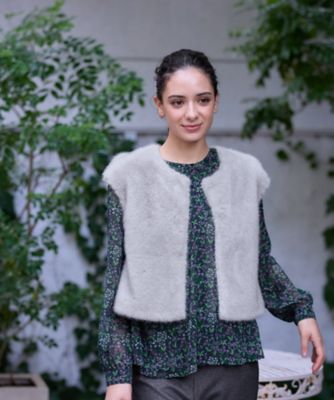 フェイクファーベスト | CARA O CRUZ (Women)/キャラ・オ・クルス