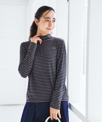 ハイネックボーダーカットソー【CoC by CARA O CRUZ