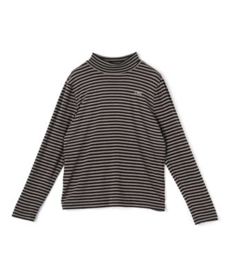 CARA O CRUZ (Women)/キャラ・オ・クルス ハイネックボーダーカットソー【CoC by CARA O CRUZ】99クロ トップス【三越伊勢丹/公式】