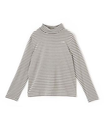 CARA O CRUZ (Women)/キャラ・オ・クルス ハイネックボーダーカットソー【CoC by CARA O CRUZ】95グレー トップス【三越伊勢丹/公式】