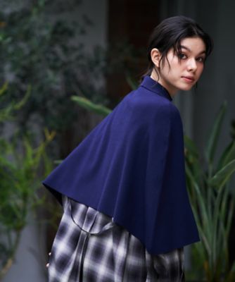 襟付きニットポンチョ【ピンクリボン】 | CARA O CRUZ (Women)/キャラ
