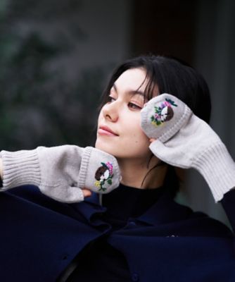 刺繍ミトングローブ | CARA O CRUZ (Women)/キャラ・オ・クルス | 三越