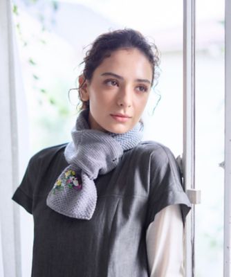 刺繍マフラー | CARA O CRUZ (Women)/キャラ・オ・クルス | 三越伊勢丹